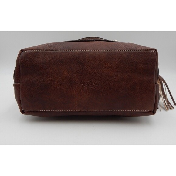 BOC Bøc Born Concept Green Tan Brown Handbag Purse Shoulder Bag Pockets - Picture 5 of 16